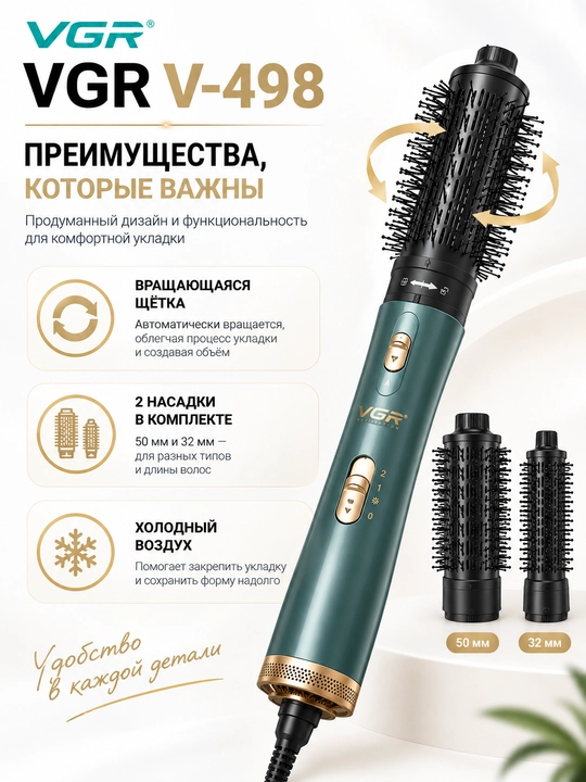 VGR V-498 fen-cho‘tka 1200 Vt, aylanuvchi soch stayeri