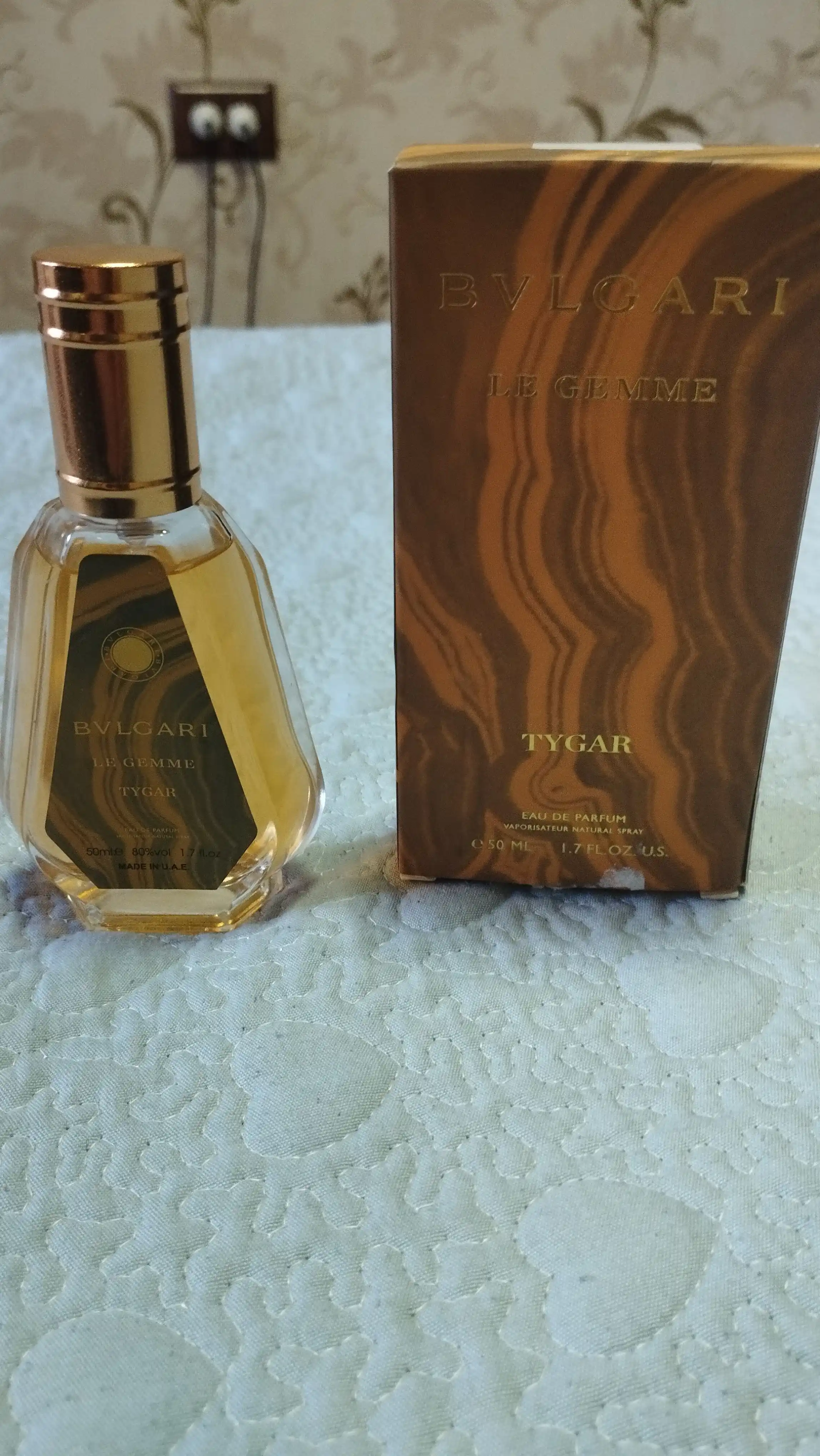 Парфюмерная вода для мужчин Bvlgari Le Gemme Tygar, 50 мл, цитрусовый древесный аромат