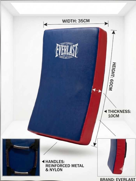 Тай-pad для ударов Everlast, 60x35 см, красно-синий - 
