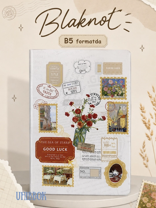 Bloknot A5 formatida, qaydlar uchun yon daftar, estetik daftar, 38-50 varoq - 