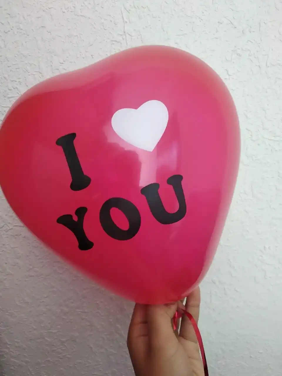 Красные шары в форме сердца «I Love You» для романтического декора