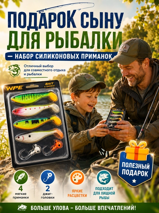 Силиконовые приманки для рыб