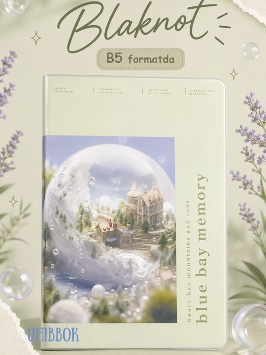 Bloknot A5 formatida, qaydlar uchun yon daftar, estetik daftar, 38-50 varoq - 
