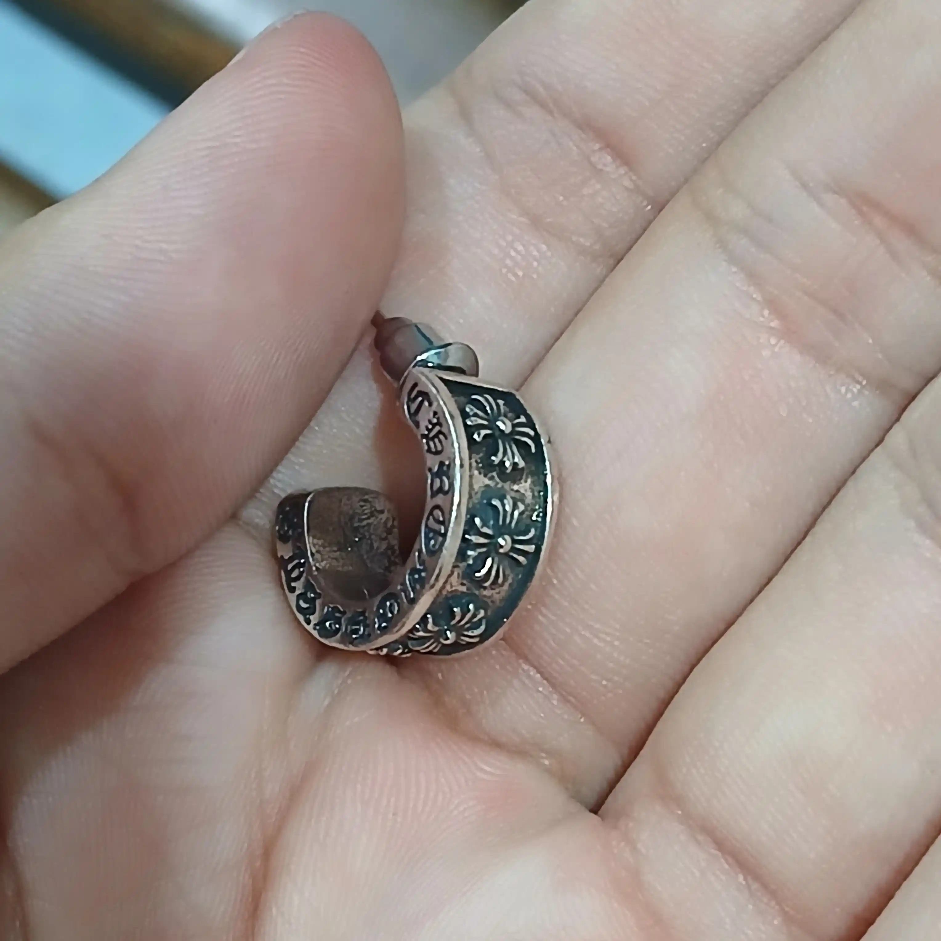 Сережки в стиле Chrome Hearts готические серьги Y 2 K для девушек, парней, подарок y2k