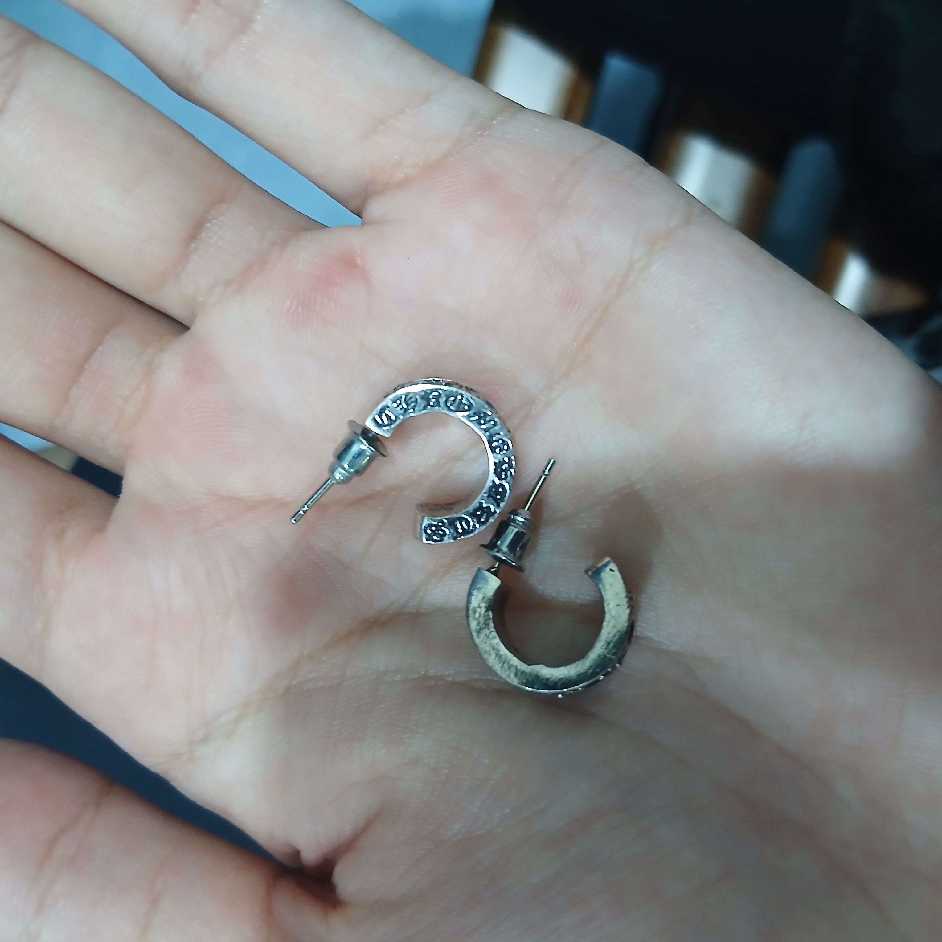Сережки в стиле Chrome Hearts готические серьги Y 2 K для девушек, парней, подарок y2k
