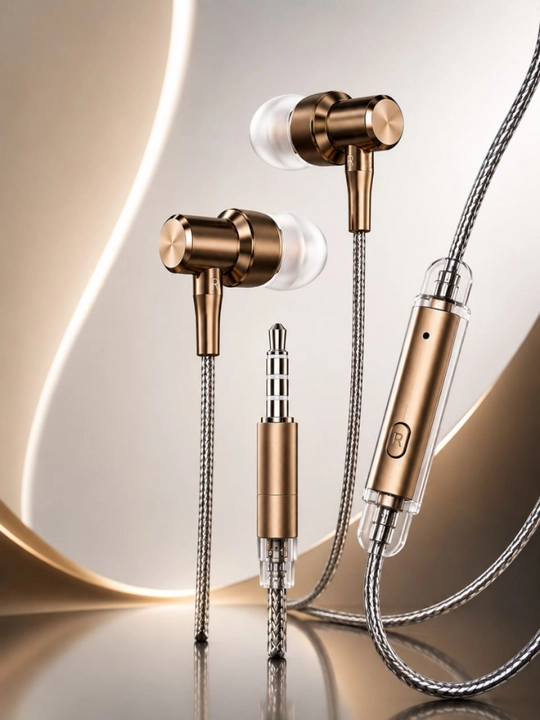 Premium simli quloqchin 3. 5 mm stereo earphone mikrofonli, kuchli bass va toza ovoz