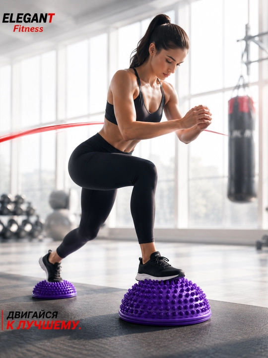 Massajli balans yarimshari, Fitnes, yoga va oyoq massaji uchun