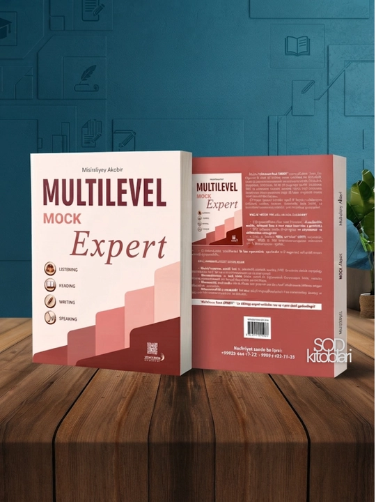 Multilevel mock expert, Misiraliyev Akobir, Listening-Reading-Writing-Speaking bir kitobda - 