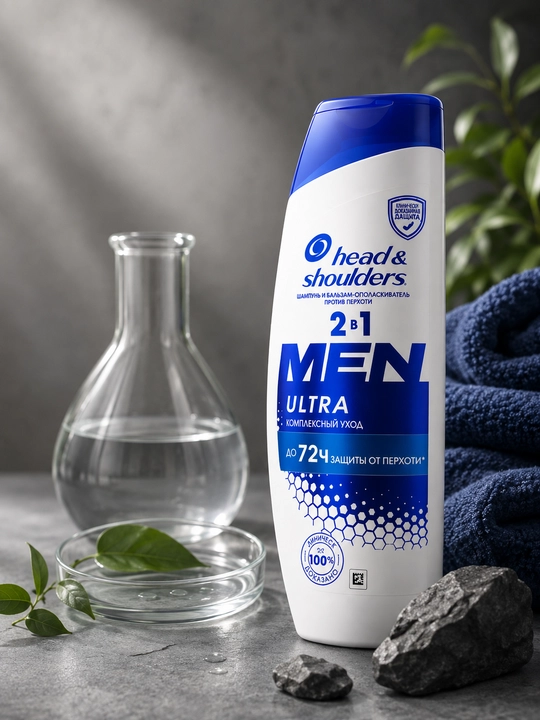 Head & Shoulders Men Ultra 2 в 1 — шампунь и бальзам против перхоти, комплексный уход