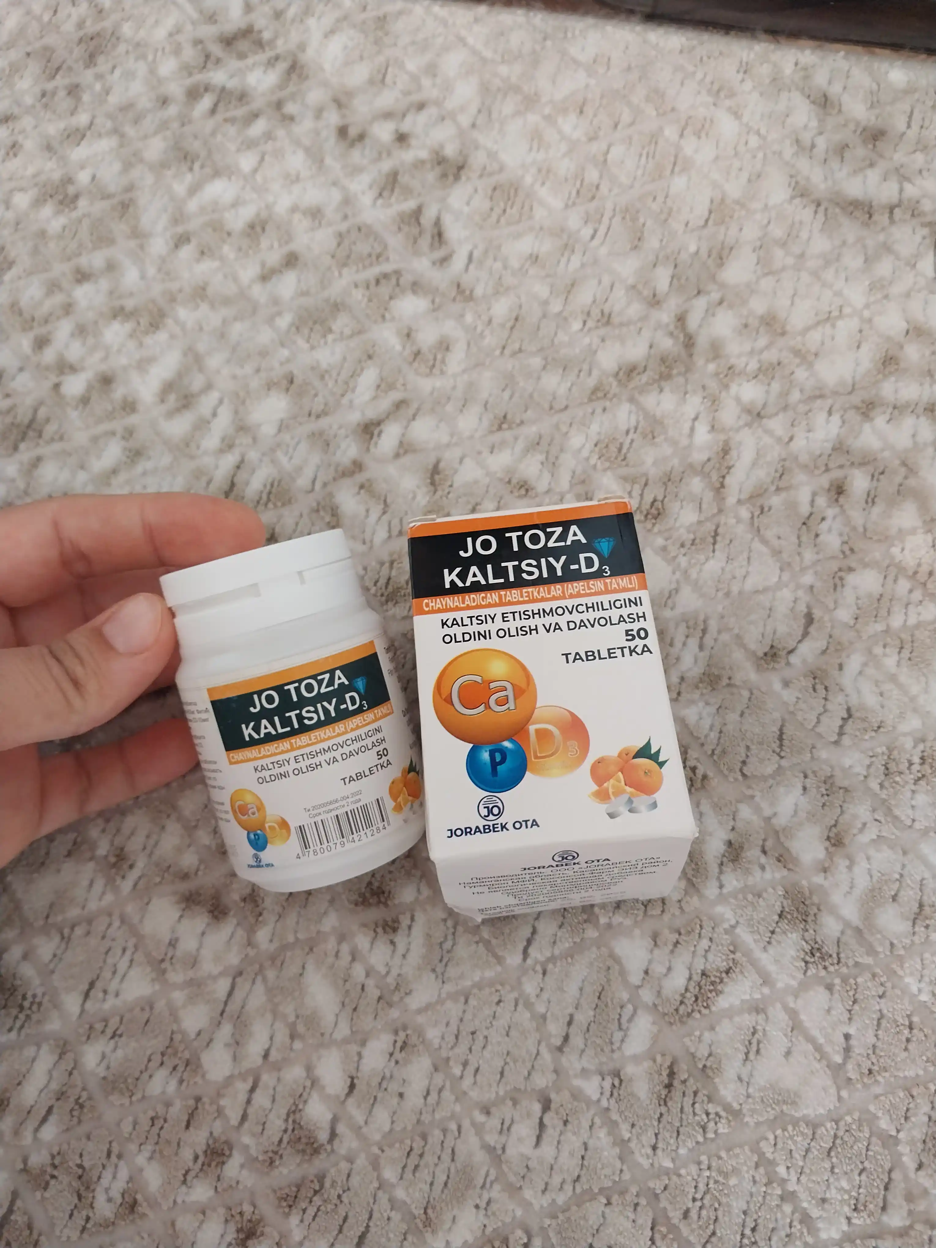 Kalsiy D3 – D vitamini bilan suyaklar va tishlar salomatligi uchun