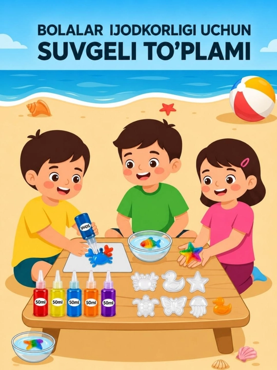Sehirli suv gel, bolalar uchun o'yinchoq, 3d konstruktor, ijod to'plami, suvli oyinchoq