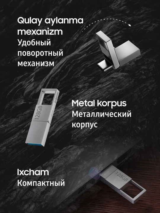USB флешка-накопитель Xiaomi Dual Interface Flash Drive 128 GB
