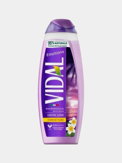 ГЕЛЬ ДЛЯ ДУША VIDAL EXOTIC LOVE 500 МЛ - 