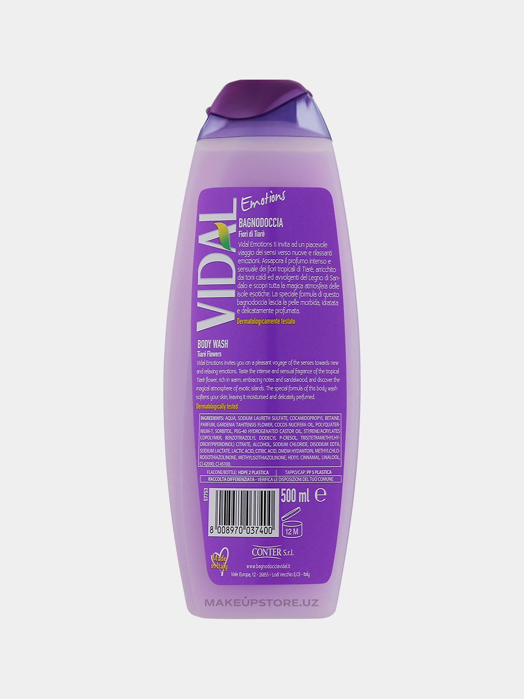 ГЕЛЬ ДЛЯ ДУША VIDAL EXOTIC LOVE 500 МЛ