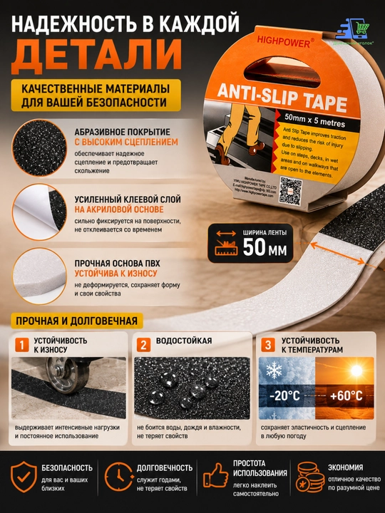 Противоскользящая лента Highpower HP1227/1225