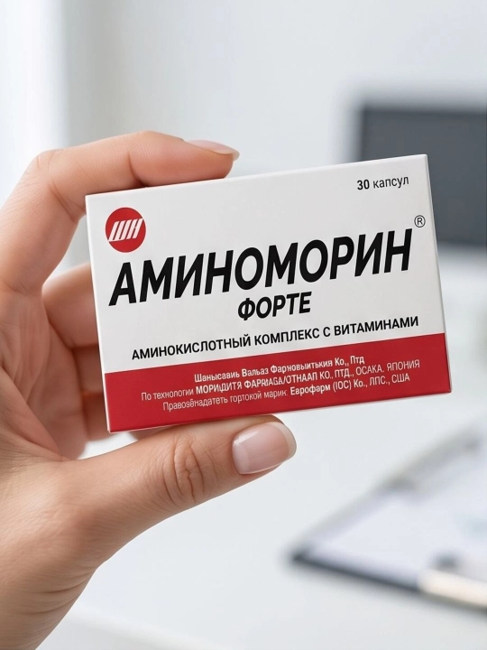 Аминоморин Форте, капсулы №30 — комплекс витаминов и аминокислот