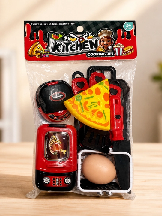 Детский кухонный набор, игровой набор посуды и продуктов, 3+
