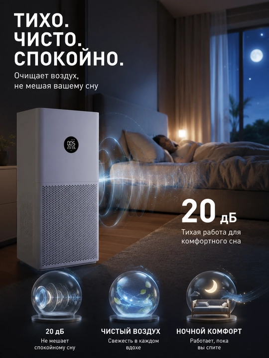 Xiaomi Smart Air Purifier Compact / 4 / 4 Lite / 4 Pro/ Elite havo tozalagichlari, global