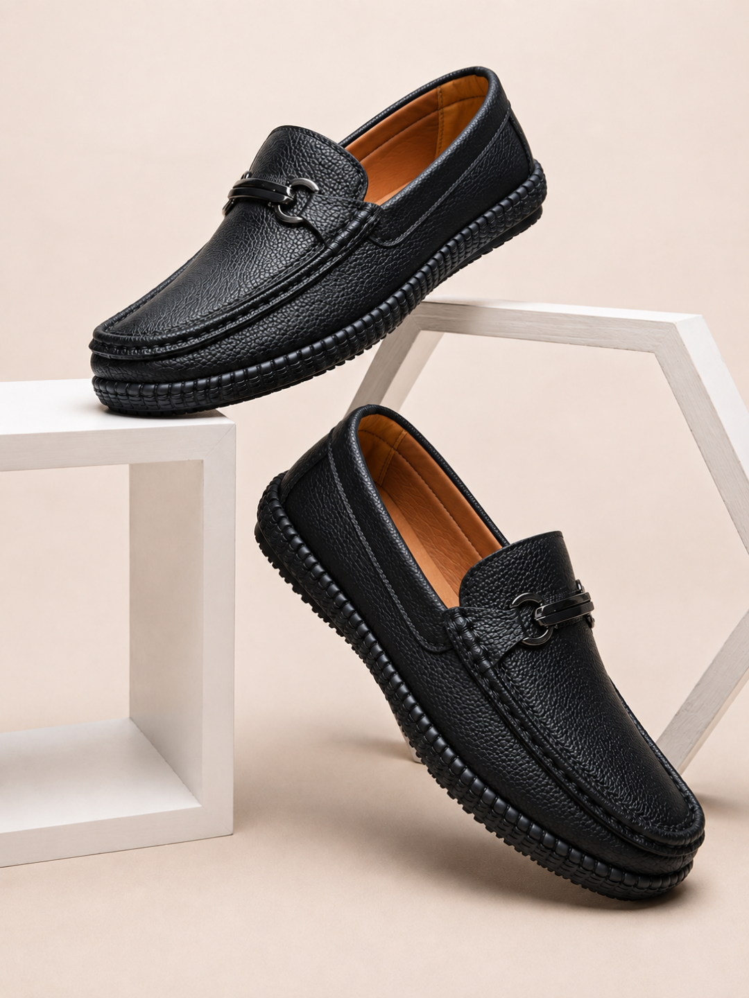 Erkaklar mokasini, jigarrang loafer, charm oyoq kiyim, qulay tufli, kundalik poyabzal, yoz - 