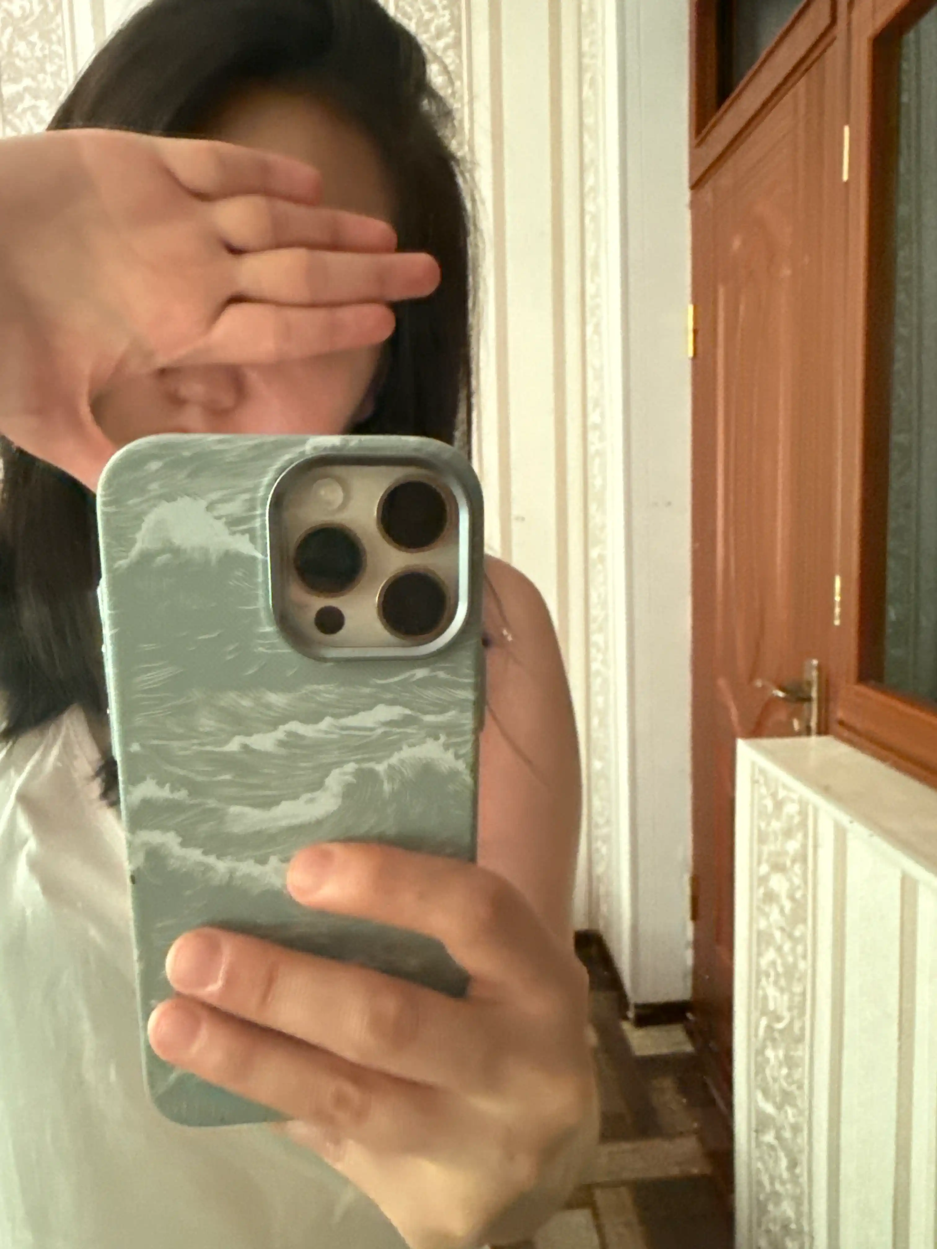 Чехол Luxo Karbon с волнистым морским декором для iPhone 11–17 Pro, Pro Max, Air