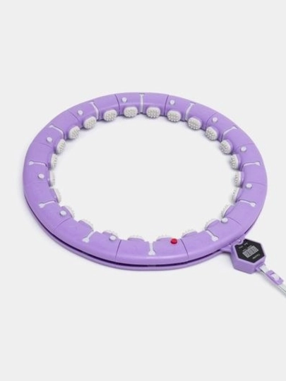 Умный обруч для похудения и фитнеса Hula Hoop, с счетчиком и утяжетилем - 