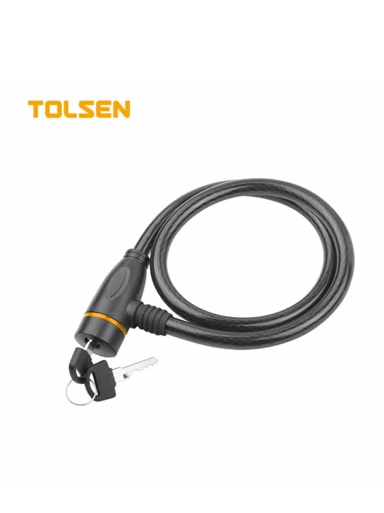 Замок тросовый TOLSEN TOL849-55170 D12X800MM