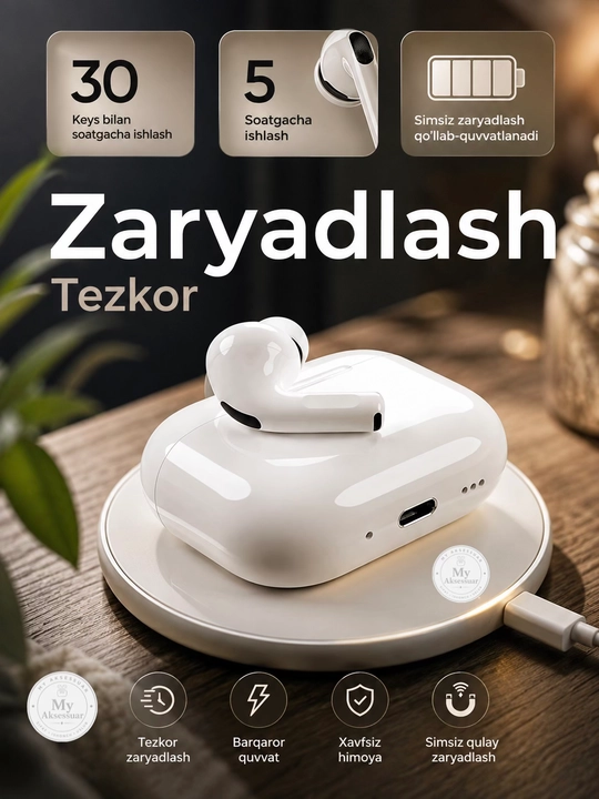 Simsiz quloqchinlar Pro 3 ANC bluetooth naushnik Shovqinni kamaytirish rejim ANC bor