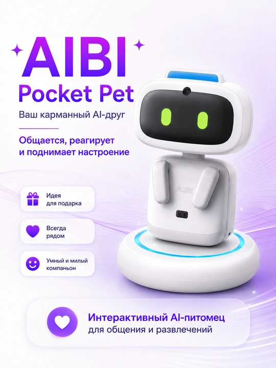 AIBI Pocket Pet LivingAI — интерактивный AI-робот с голосовым управлением и ChatGPT