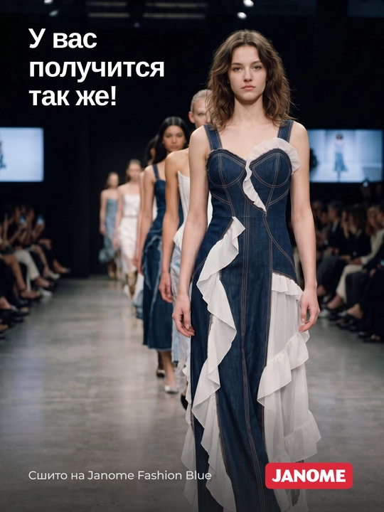 Elektromexanik tikuv mashinasi Janome Fashion Blue, 25 tikuv operatsiyalari
