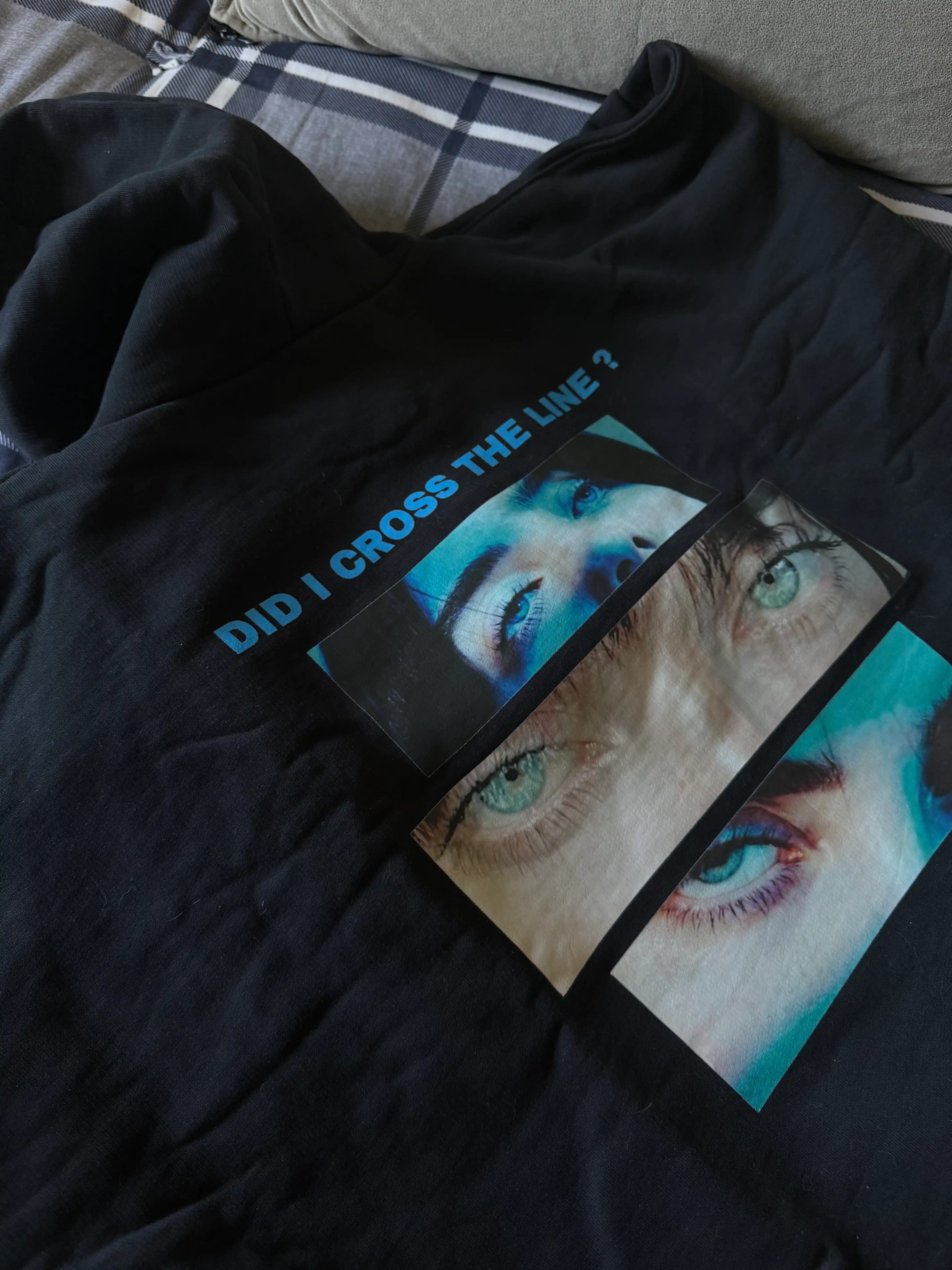 Billie Eilish DTF print xudi – uniseks, 3 ipli yumshoq paxta