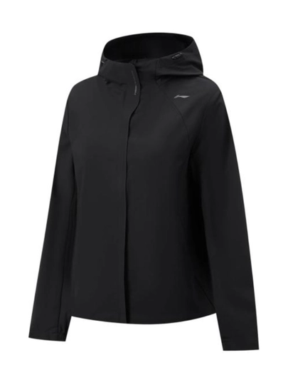 Ayollar uchun kapyushonli Li-Ning AFDW946 sport vetrovkasi, suv qaytaruvchi - 