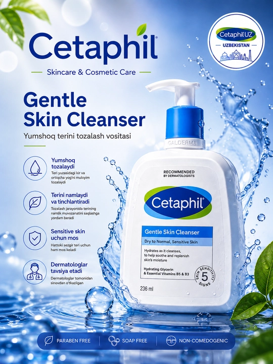 Cetaphil 236ml Деликатное средство для очищение кожи - 