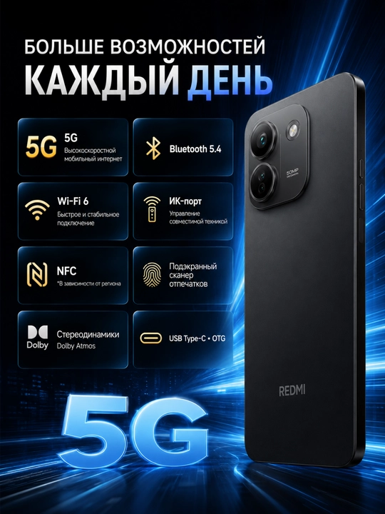 Смартфон Xiaomi Redmi note 17 Pro Max 12/512GB, 120 Гц AMOLED, 50 МП камера