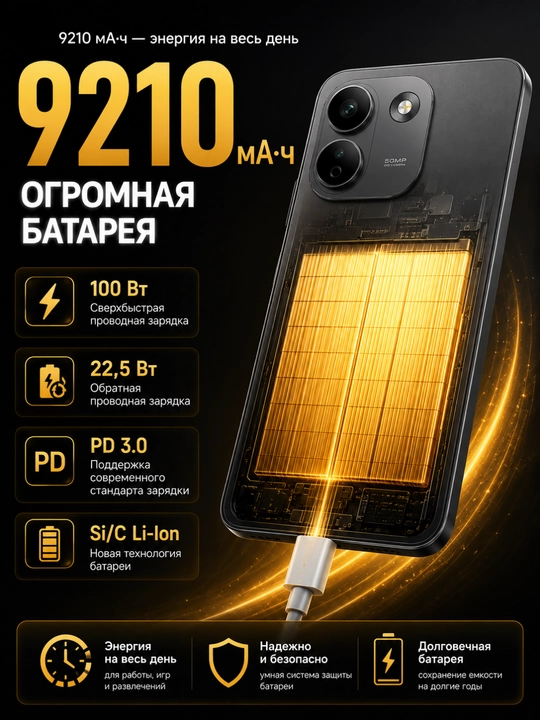 Смартфон Xiaomi Redmi note 17 Pro Max 12/512GB, 120 Гц AMOLED, 50 МП камера