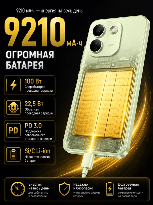 Смартфон Xiaomi Redmi note 17 Pro Max 12/512GB, 120 Гц AMOLED, 50 МП камера