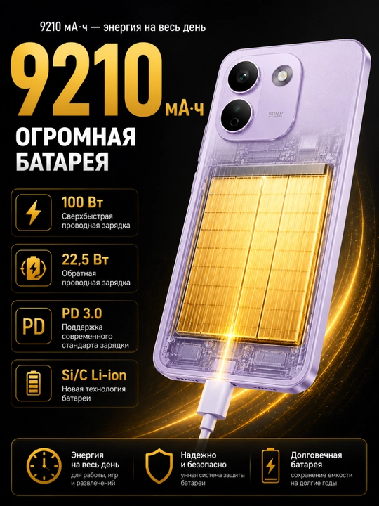 Смартфон Xiaomi Redmi note 17 Pro Max 12/512GB, 120 Гц AMOLED, 50 МП камера