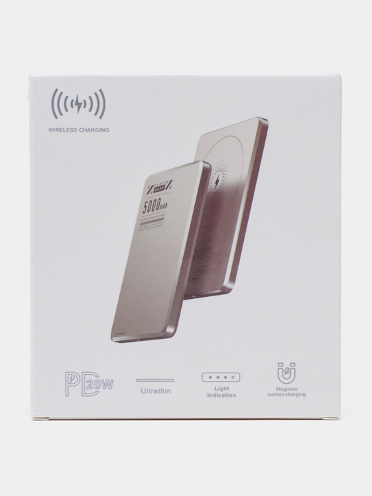 Mini Power bank, PD20W magnit simsiz zaryadlovchi, tez zaryadlash 5000 mAh