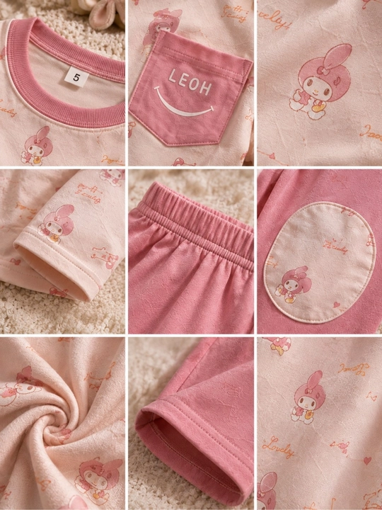 Bolalar pijamasi, paxtali pijama, uy kiyim, yumshoq pijama, qizlar o‘g‘il bolalar 1-9 yosh