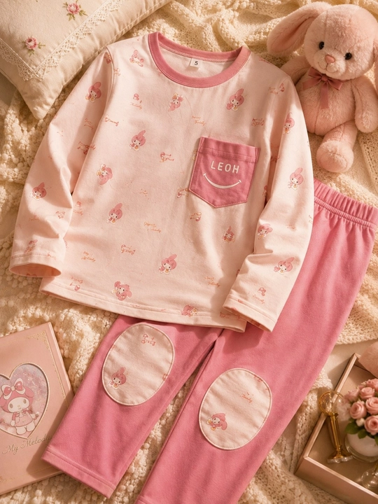 Bolalar pijamasi, paxtali pijama, uy kiyim, yumshoq pijama, qizlar o‘g‘il bolalar 1-9 yosh