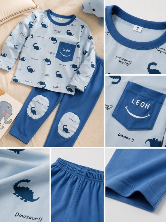 Bolalar pijamasi, paxtali pijama, uy kiyim, yumshoq pijama, qizlar o‘g‘il bolalar 1-9 yosh