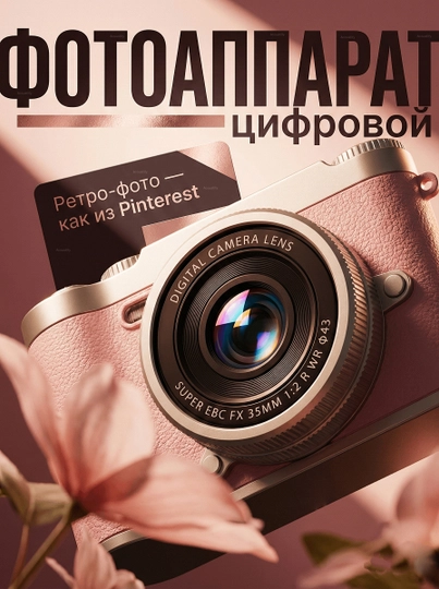Raqamli kamera (fotoparat), foto kamera, retro kamera, 8x zum, va 32 GB karta - 
