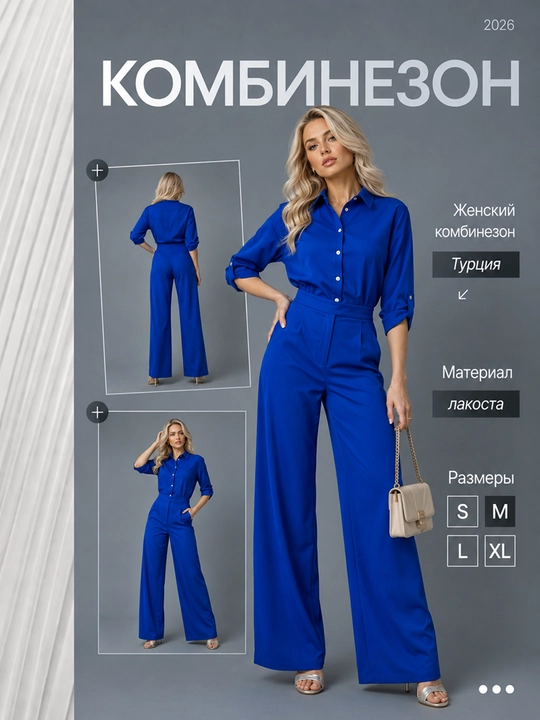 Женский комбинезон S, M, L, XL, Турция - 