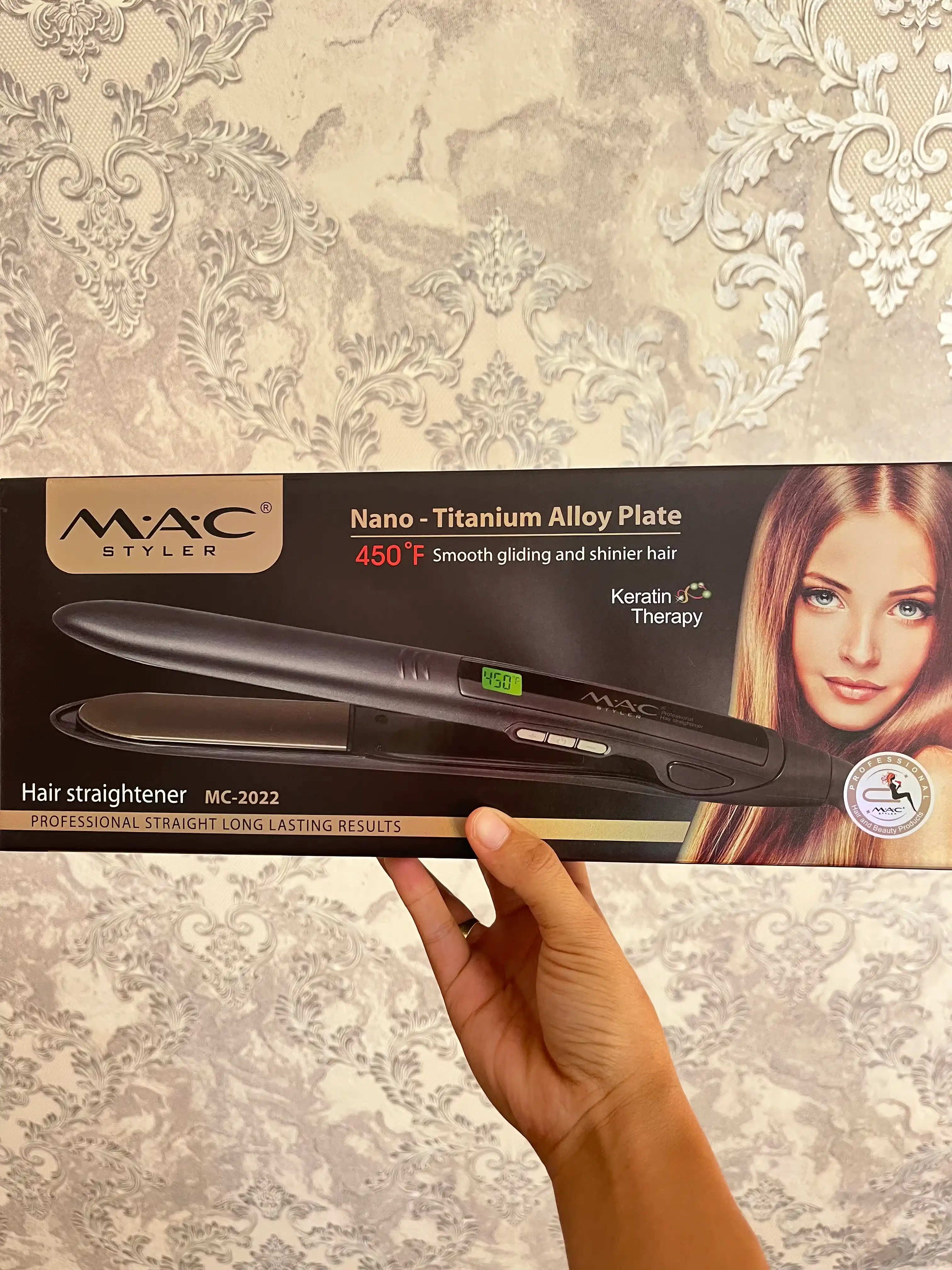 Professional soch tekislovchi dazmol MAC Stayler MC-2022, LCD displeyli