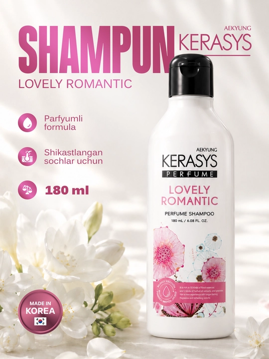Kerasys Perfume normal va shikastlangan sochlar uchun parfyumlangan shampun