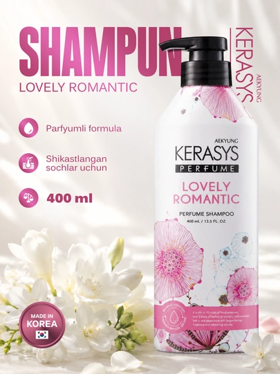 Парфюмированный шампунь для нормальных и поврежденных волос Kerasys Perfume шампунь - 