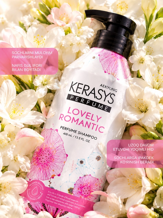 Kerasys Perfume normal va shikastlangan sochlar uchun parfyumlangan shampun