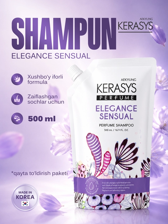Kerasys Perfume normal va shikastlangan sochlar uchun parfyumlangan shampun