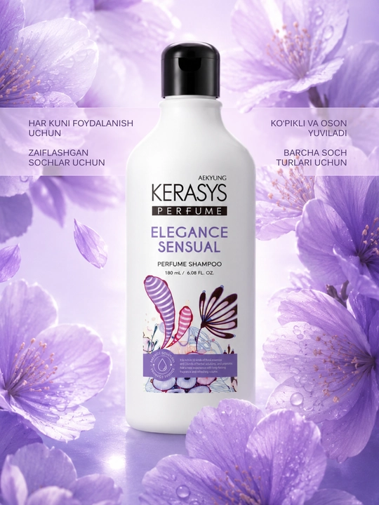 Kerasys Perfume normal va shikastlangan sochlar uchun parfyumlangan shampun