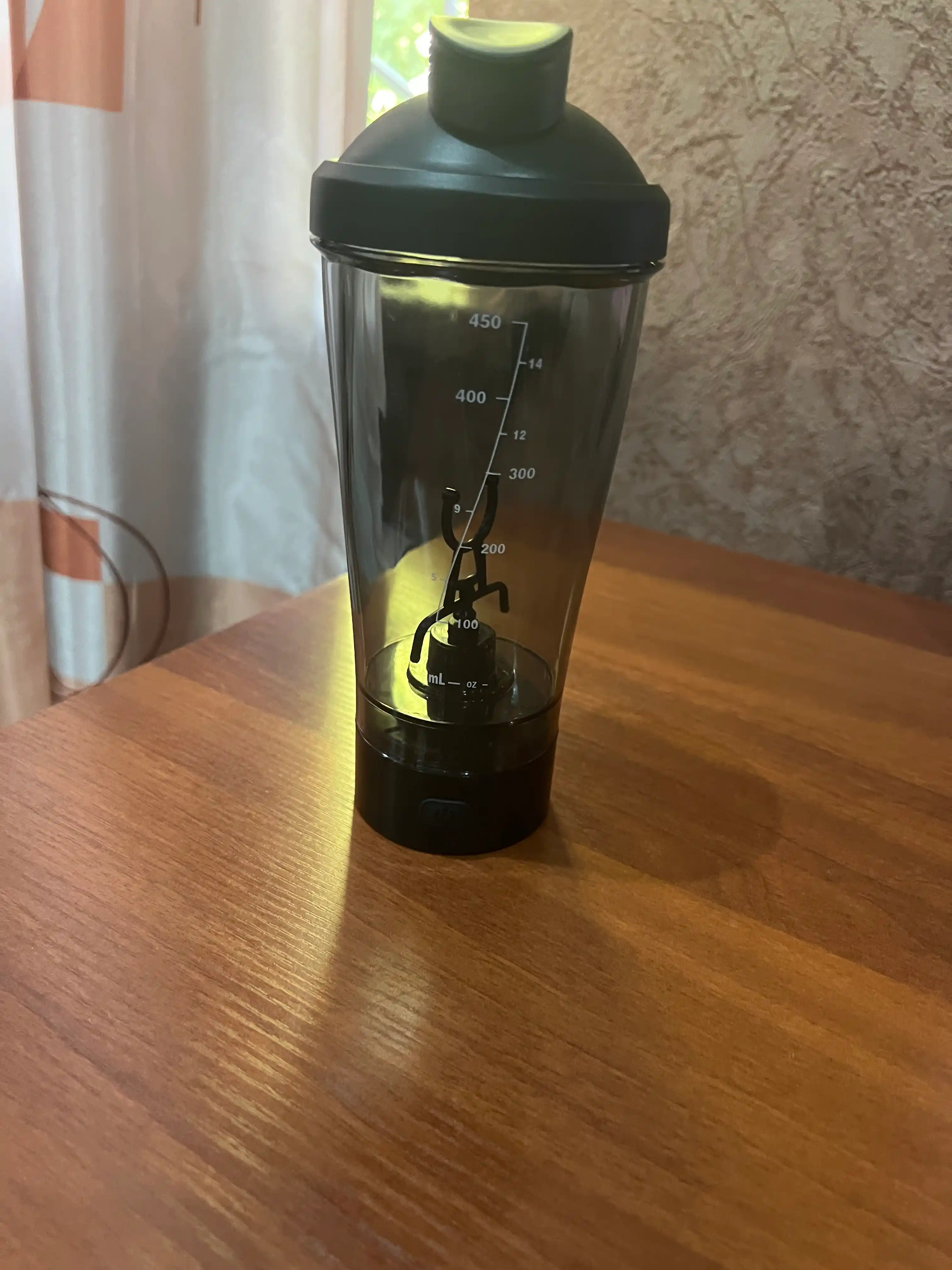 Sport shaker shishasi, elektr blender bilan protein, koktellar, suv uchun