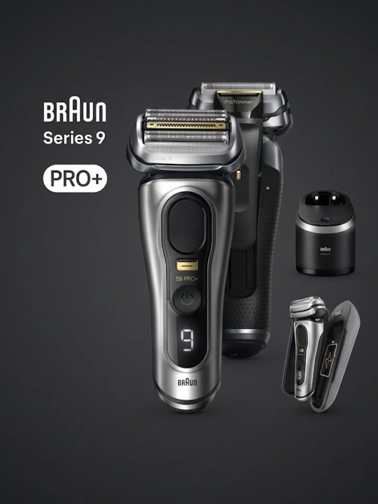 Электробритва Braun S9 Pro+ 9577cc серебристого цвета SmartCare, PowerCase